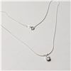 Image 2 : BZ844-78 SILVER CZ 18" NECKLACE