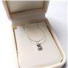 Image 3 : BZ844-78 SILVER CZ 18" NECKLACE