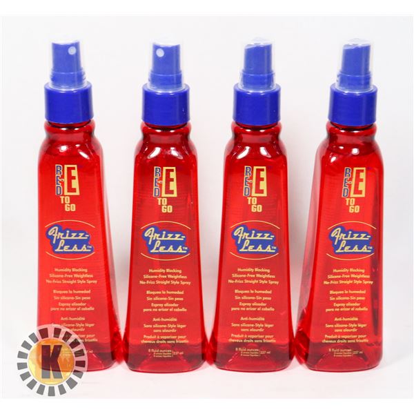 4 8OZ RED-E TO GO FRIZZ-LESS STRAIGHT STYLE SPRAY