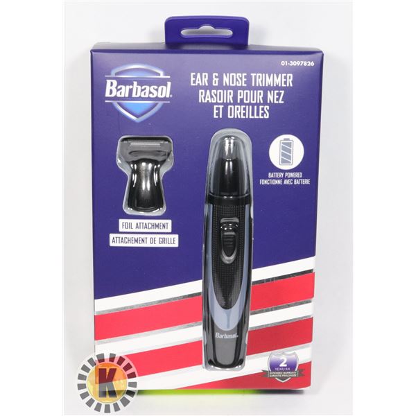 NEW BARBASOL EAR AND NOSE HAIR TRIMMER