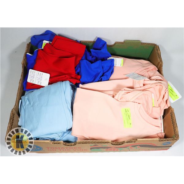 FLAT OF ASSORTED COLORS AND SIZE DANCE TOPS