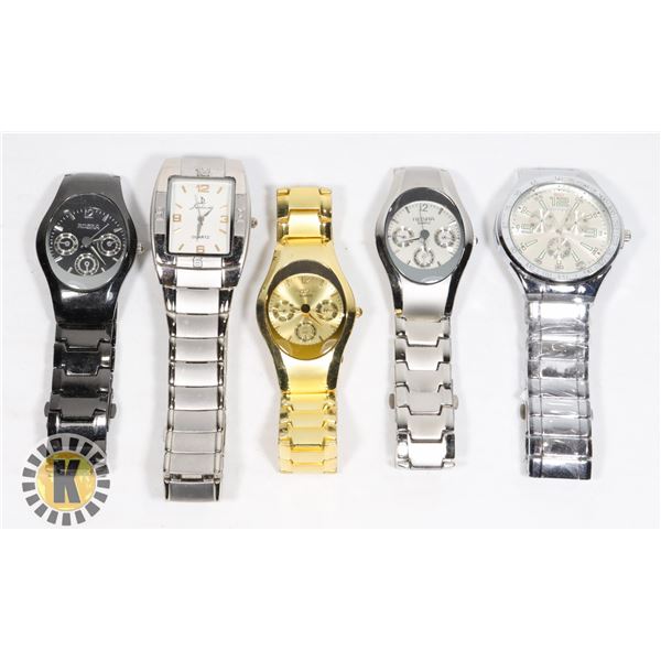 5 ASSORTED MENS WATCHES