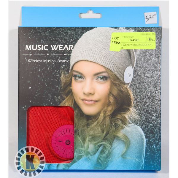 MUSIC WEAR WIRELESS MUSICAL BEANIE