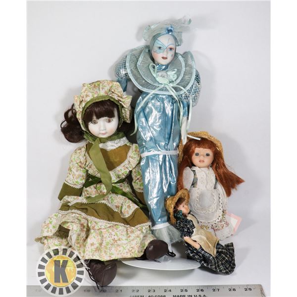 FLAT OF ASSORTED PORCELAIN DOLLS