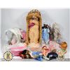 Image 1 : BOX OF ASSORTED DOLLS AND ACCESSORIES