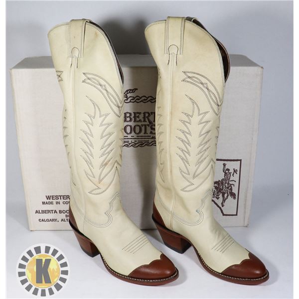 NEW MADE IN CALGARY COWBOY BOOTS SIZE 6 AA