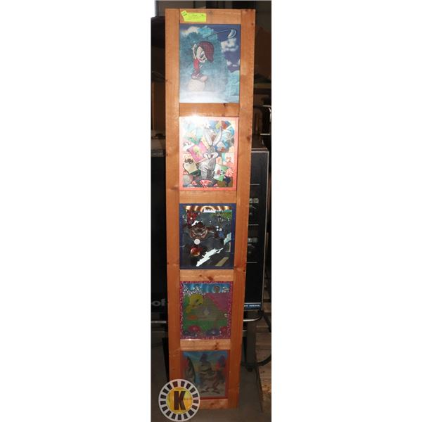 FRAMED WALL DECOR OF LOONEY TUNES CARTOONS