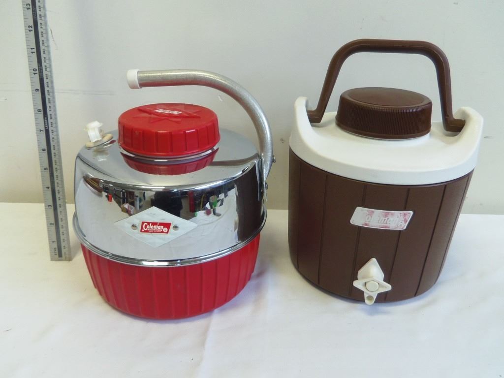 2 Vintage Coleman Water Coolers/Dispencers