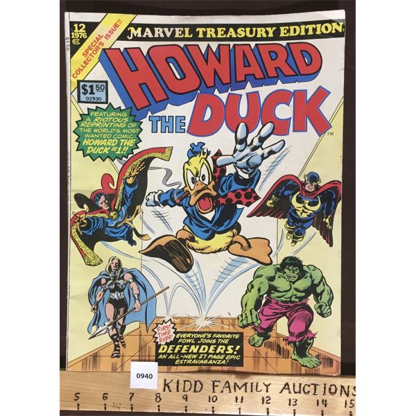 HOWARD THE DUCK MARVEL TREASURY EDITION #12 COMIC BOOK - 1976