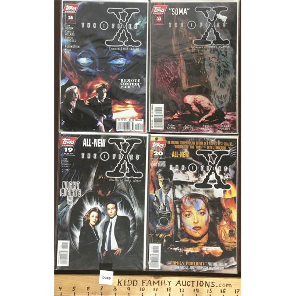 LOT OF 4 - TOPPS COMIC BOOKS - THE X-FILES