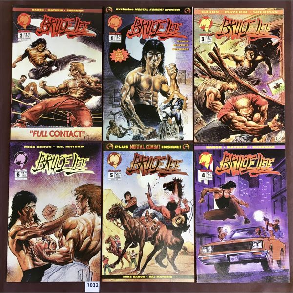 LOT OF 6 - MAILBU COMICS - BRUCE LEE #1-6