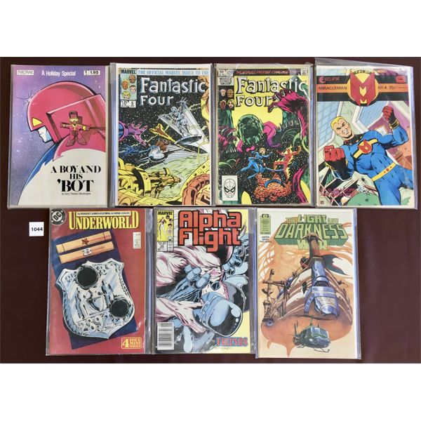 LOT OF 7 - MISC VINTAGE COMICS - INCL NOW COMICS #1