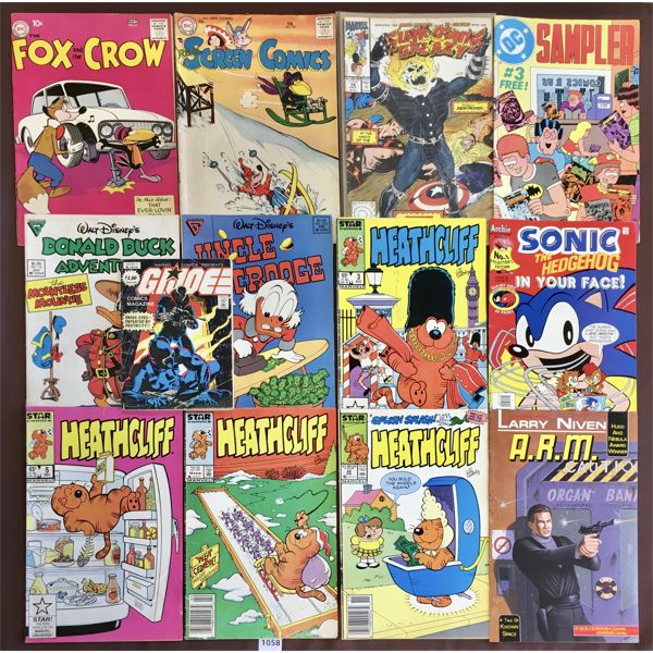 LOT OF 13 - MISC COMIC BOOKS - INCL HEATHCLIFF, GUARDIANS OF THE GALAXY