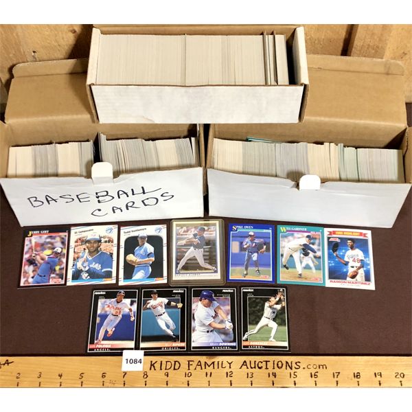 JOB LOT - LARGE QTY MISC BASEBALL CARDS - EARLY 1990's