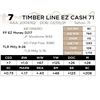 Image 1 : TIMBER LINE EZ CASH 71