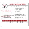 Image 1 : CCAR Payweight 0403