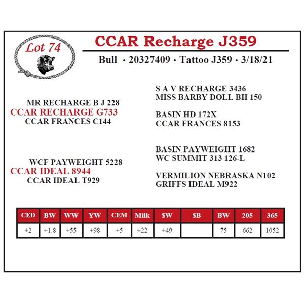 CCAR Recharge J359