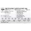 Image 1 : MCD GM CAPITALIST 104