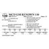 Image 1 : MCD GM RENOWN 130