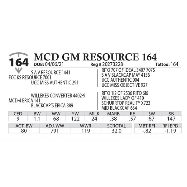 MCD GM RESOURCE 164