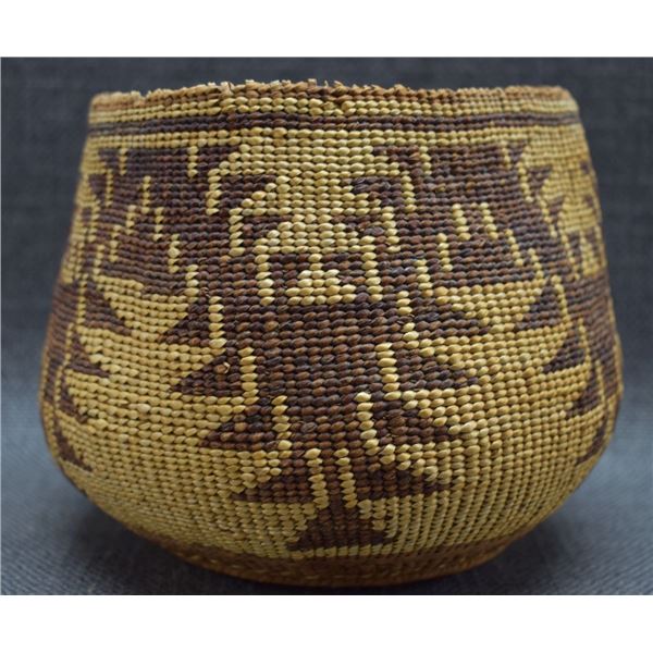 HUPA/KARUK INDIAN BASKETRY BOWL