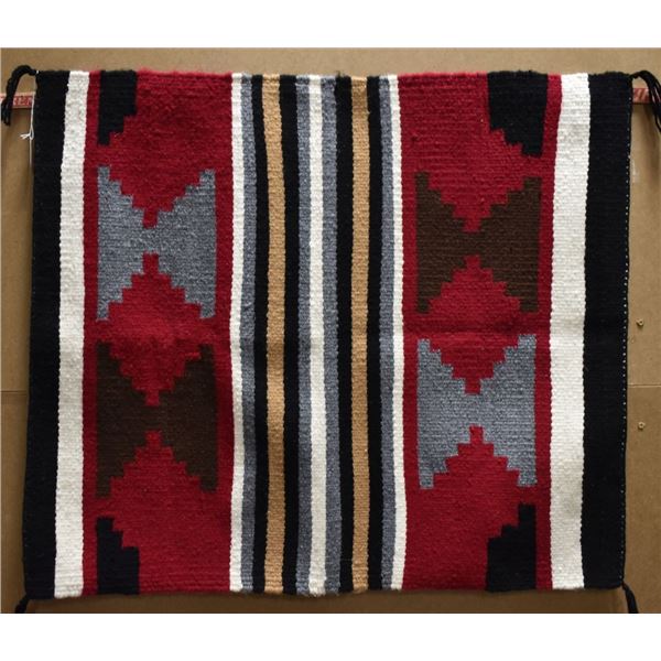 NAVAJO INDIAN SINGLE SADDLE BLANKET