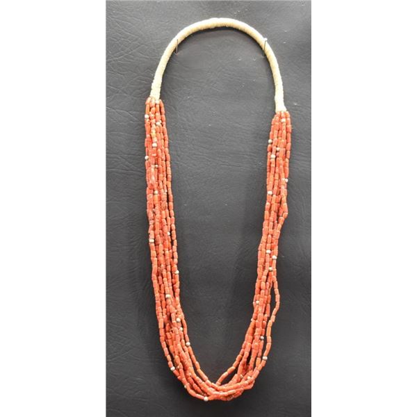 Native american coral necklace store