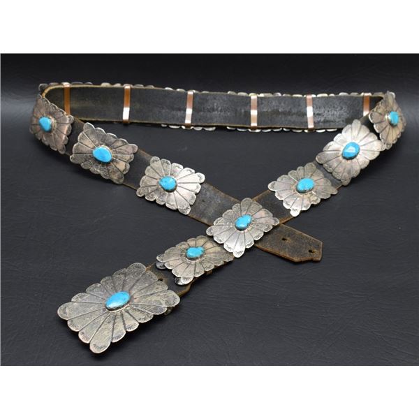 NAVAJO INDIAN CONCHO BELT