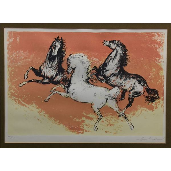 LITHOGRAPH OF HORSES