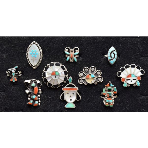 ZUNI INDIAN RINGS