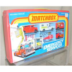 Matchbox Emergency Services Carry Case Gift Set w/ 5-vehicles