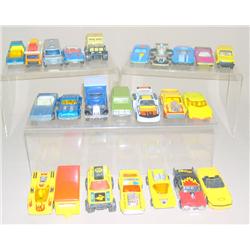 Lot of approx 24 Mostly 1970's Vehicles--most in Near mint condition