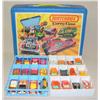 Image 1 : Lot of approx 24 mostly 1970's Vehicles w/ carrying Case--most in near mint condition, case has wear
