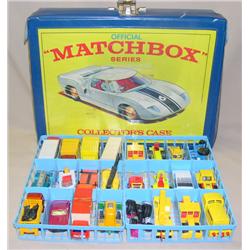Lot of approx 24 mostly 1970's Vehicles w/ carrying Case--most in near mint condition, case has wear