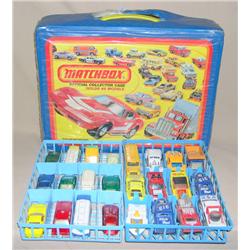 Lot of approx 24 1970's and BPW Vehicles w/ Carrying Case--range from Fair to near mint condition