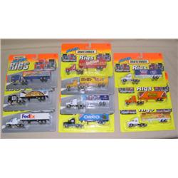 Lot of Super Rig Advertising Trucks