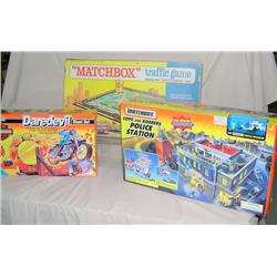 Lot of 3 Playsets--some old, some new, all look like they have been opened