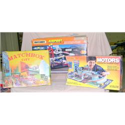 Lot of 3 Playsets--some old, some new, all look like they have been opened