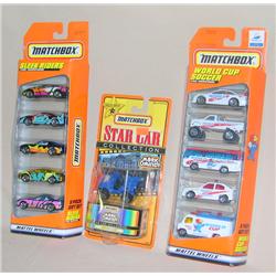3 Sets--Sleek Rides, World Cup Soccer, & Star Car Mork & Mindy Jeep