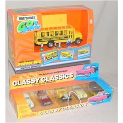 2 Sets--Classey Classics & School Bus Stop N Drop