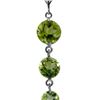 Image 1 : Genuine 3.9 ctw Peridot Necklace 14KT White Gold - REF-23W5Y