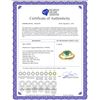 Image 2 : Genuine 1.01 ctw Emerald & Diamond Ring 14KT Yellow Gold - REF-49W2Y