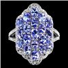 Image 1 : Natural Unheated Oval Tanzanite Ring