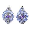 Image 1 : Natural Unheated Tanzanite Sapphire Earrings