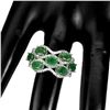 Image 2 : Natural Forest Green Emerald Ring