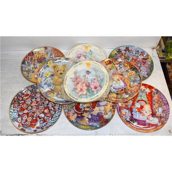 COLLECTORS PLATES- ASSORTED LOT OF 9 PIECES