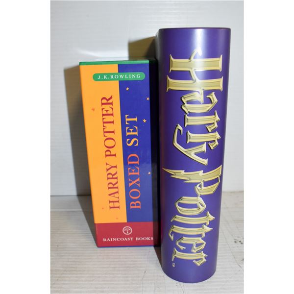  HARRY POTTER  BOXED BOOK SET & COLLECT. TIN