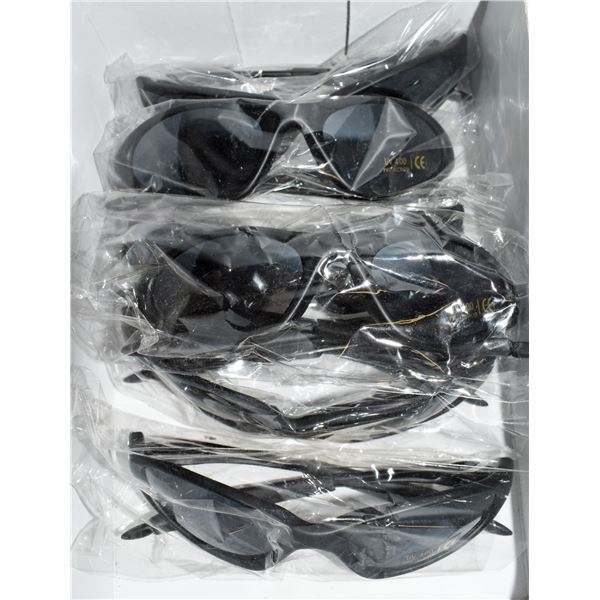 CASE OF 6 BLACK SPORTS STYLE SUN GLASSES