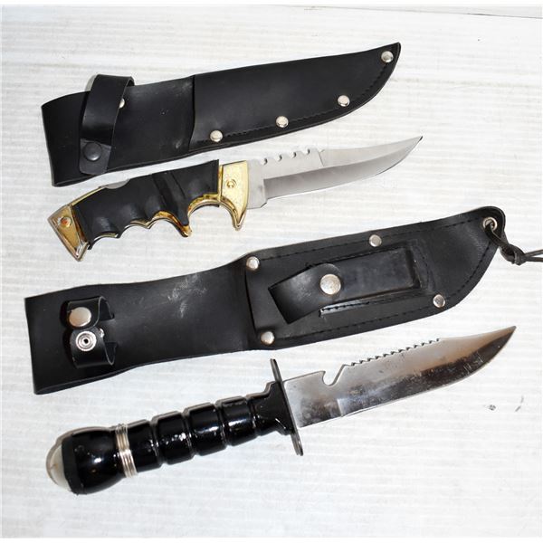 PAIR OF HUNTING KNIVES