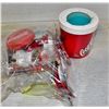 Image 1 : COKE FRIDGE MAGNETS  - BUTTONS AND BOTTLE OPENER